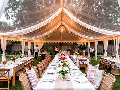 Verleih und Equipment für Hochzeiten und andere Feste